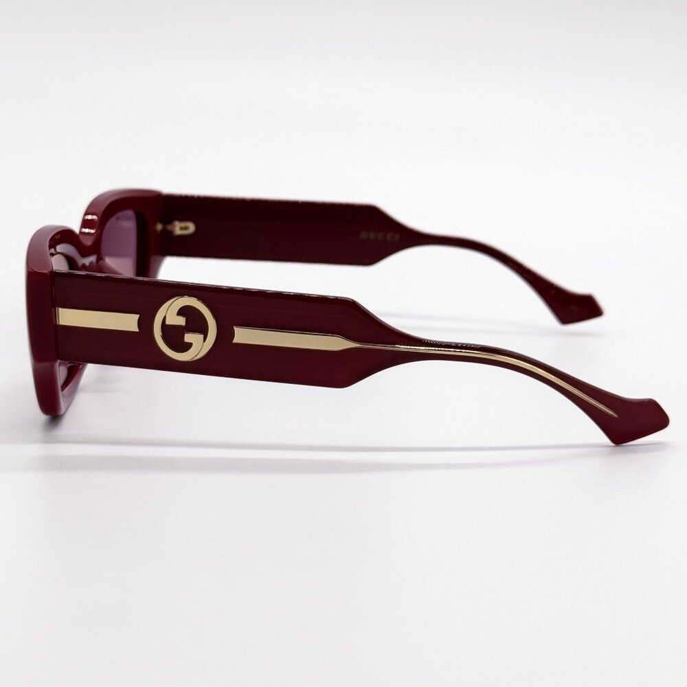 NEW GUCCI SUNGLASSES GG1558SK 005 BURGUNDY WOMEN EYEWEAR GUCCI - Picture 9 of 12